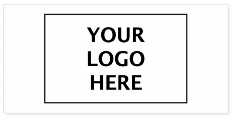 Personalized logo stamper yielding a standard-size template image of 1.25 inches x 2 inches